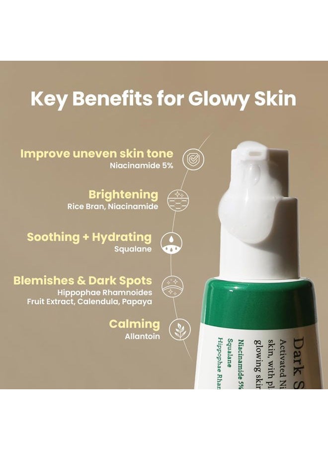 Dark Spot Correcting Glow Serum - 5% Niacinamide Remedy for Dark Spots, Blemish & Freckle Remover - Vegan Korean Skin Care Niacinamide Serum for All Skin Types - 1.69 fl. oz.