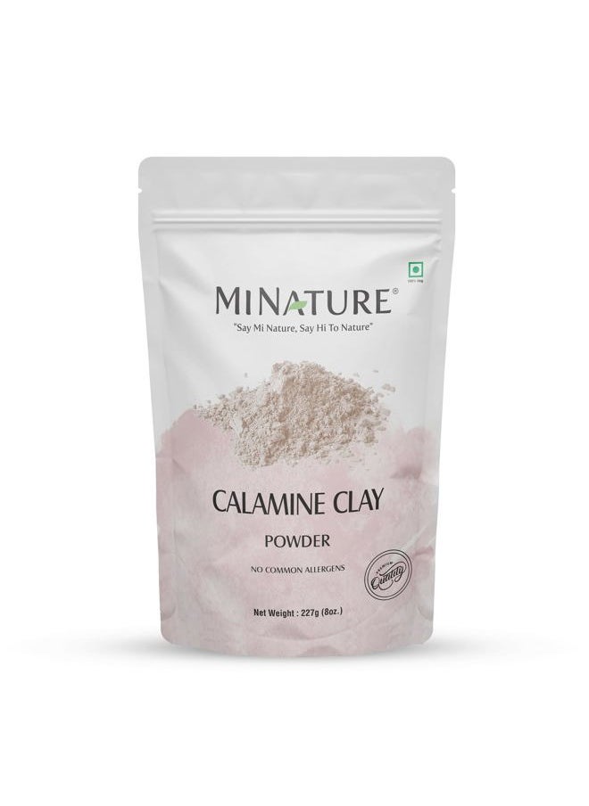 Calamine Clay by mi nature | For Younger looking skin, Detoxifying Skin | 227g(8 oz) (0.5 lb) | Facial Cleansing mask | Use to make Masks, Creams, Scrubs, Bath Bombs, Body Wash and Soaps