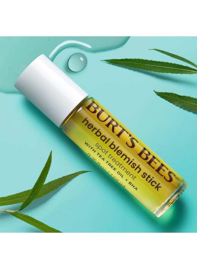 Herbal Blemish Stick, 0.26 Fl Oz (Pack of 2), Tea Tree Oil Infused, Soothing, Exfoliating, Cleansing, Unisex