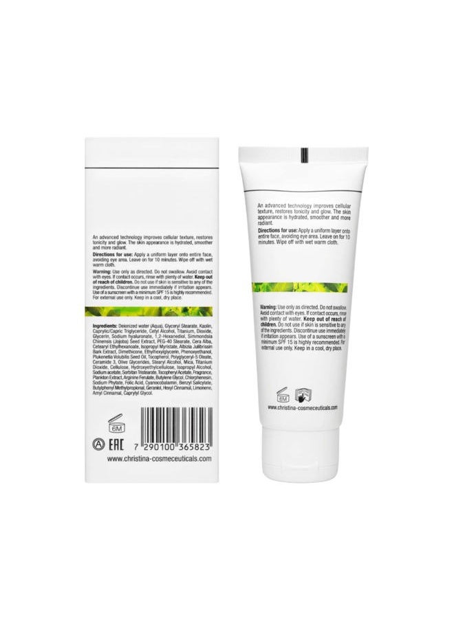 Christina Bio Phyto Revitalizing Facial Mask | Hydrating Anti-Aging Face Masks Skincare | Reduces Wrinkles, and Uneven Skin Tone | Algae, Vitamins B9 and B12 | Suits All Skin Types, Men and Women 75ml