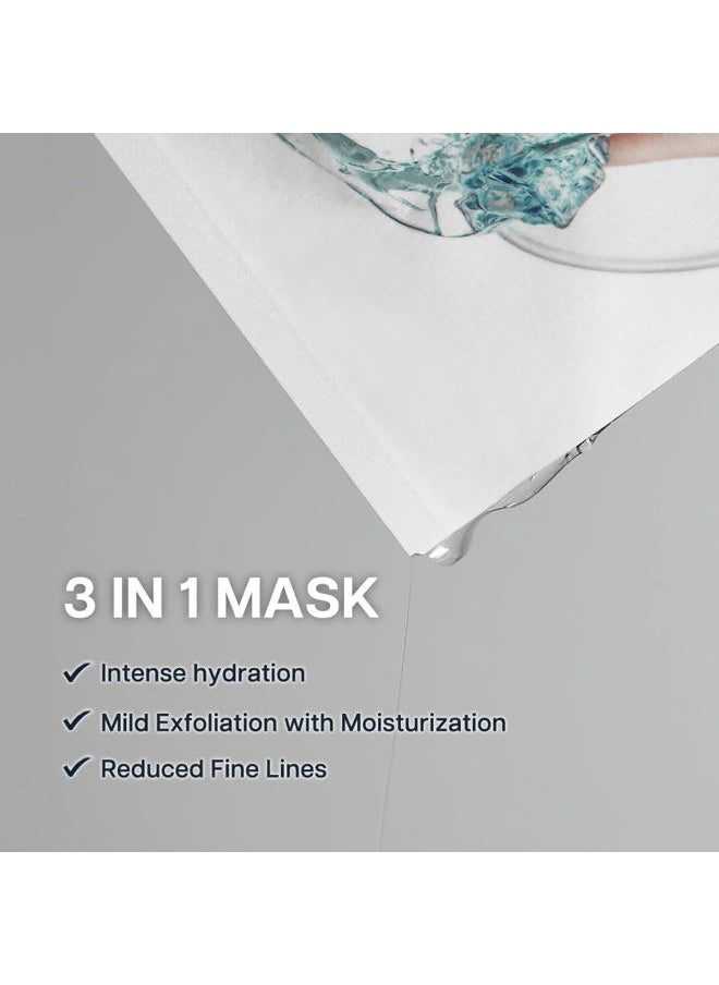 ] Dr. Mask AQUA (5 ea.) - 7 Layers of Hyaluronic Acid Facial Mask Sheet with Niacinamide (Vitamin B3) and Panthenol (Vitamin B5)