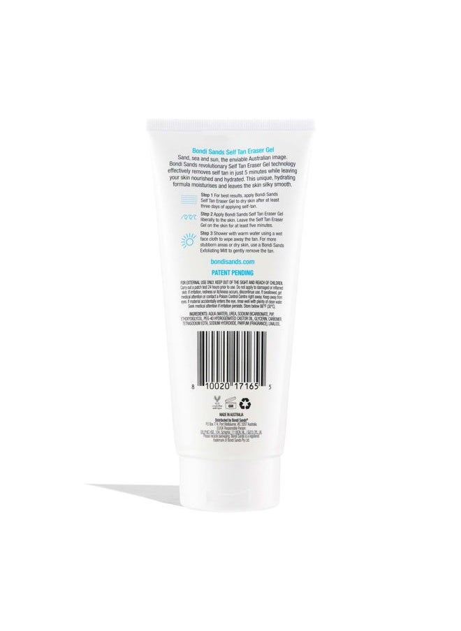 Self Tan Eraser Gel | Moisturizing, Cleansing, Gentle Formula Effectively Removes Self-Tanner and Soothes Skin | 200 mL, 6.76 oz.