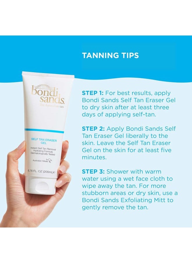 Self Tan Eraser Gel | Moisturizing, Cleansing, Gentle Formula Effectively Removes Self-Tanner and Soothes Skin | 200 mL, 6.76 oz.