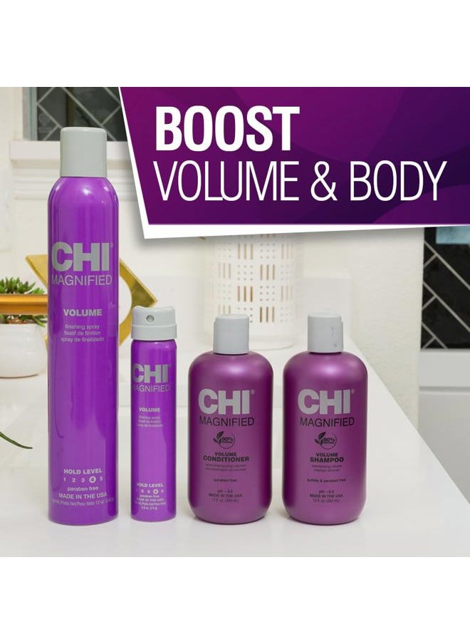 Magnified Volume Finishing Hair Spray, Boosts Volume & Body For Maximum Fullness, Builds Resilience & Strength & Adds Shine, 12 Oz
