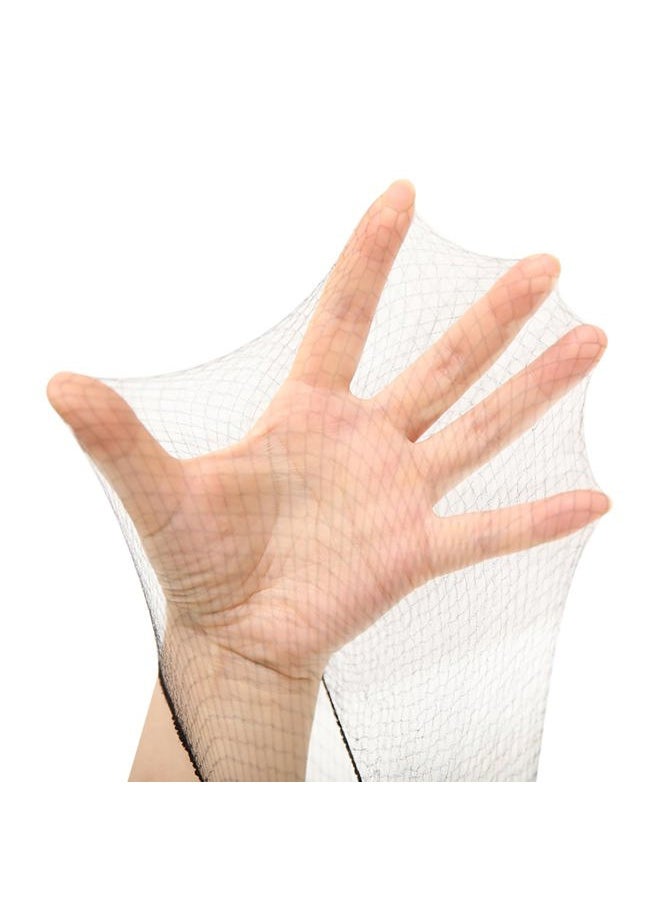 Hair Net 100 Pcs, Smilco 20 Inches Elasticity Invisible Elastic Mesh Wig Nets for Hair Bun Making Ballet Dancer Kitchen Food Serive (Black)