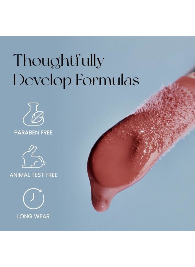Ink Glasting Lip Gloss | Non-Sticky, High-Shine, 4XL Wand For Easy Application, Comfortable, Plumping, Fuller-Looking Lips, Moisturizing, Long-Lasting, Vegan (001 CLEAR)