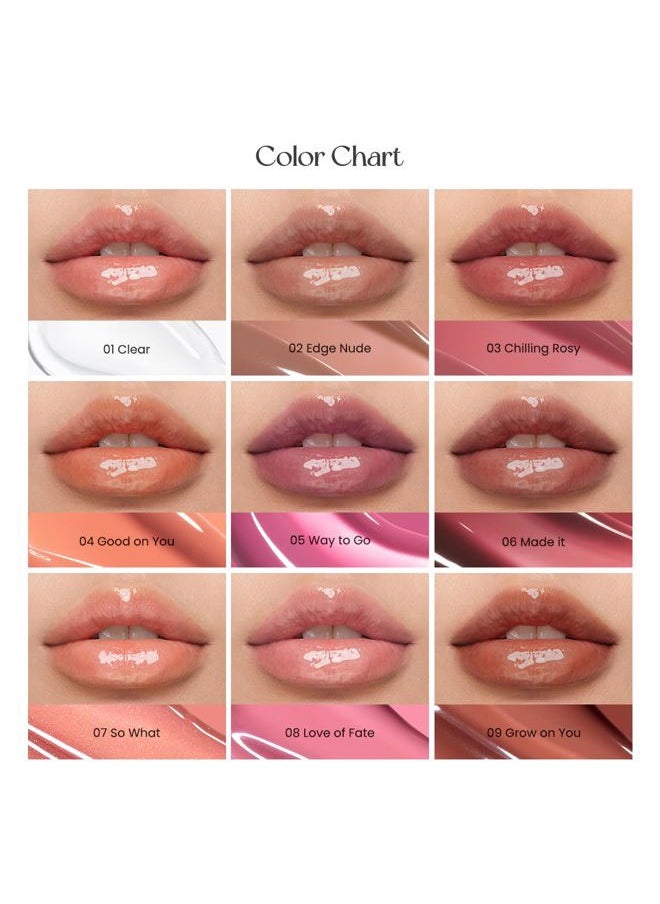 Ink Glasting Lip Gloss | Non-Sticky, High-Shine, 4XL Wand For Easy Application, Comfortable, Plumping, Fuller-Looking Lips, Moisturizing, Long-Lasting, Vegan (001 CLEAR)