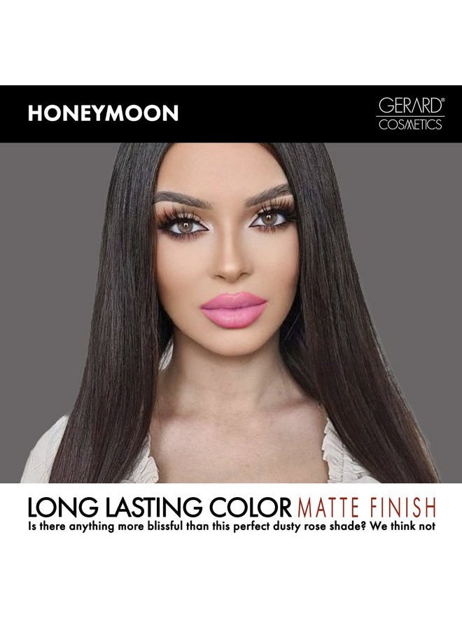 HydraMatte Liquid Lipstick Honeymoon, Pink Lipstick with Matte Finish, Long Lasting and Non Drying, Super Pigmented Fully Opaque Lip Color