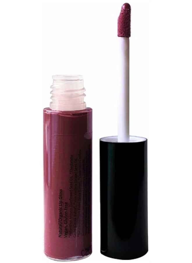 100% Natural Lip Gloss, Organic, Vegan, Gluten Free, Cruelty Free, Made in the USA, 0.18 oz. (Wine Not)