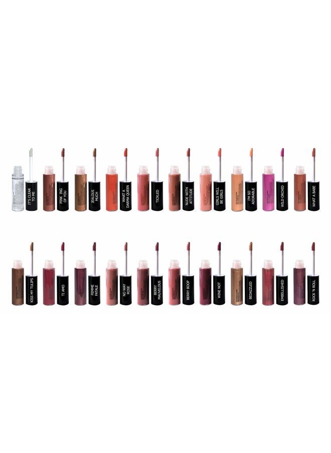 100% Natural Lip Gloss, Organic, Vegan, Gluten Free, Cruelty Free, Made in the USA, 0.18 oz. (Wine Not)