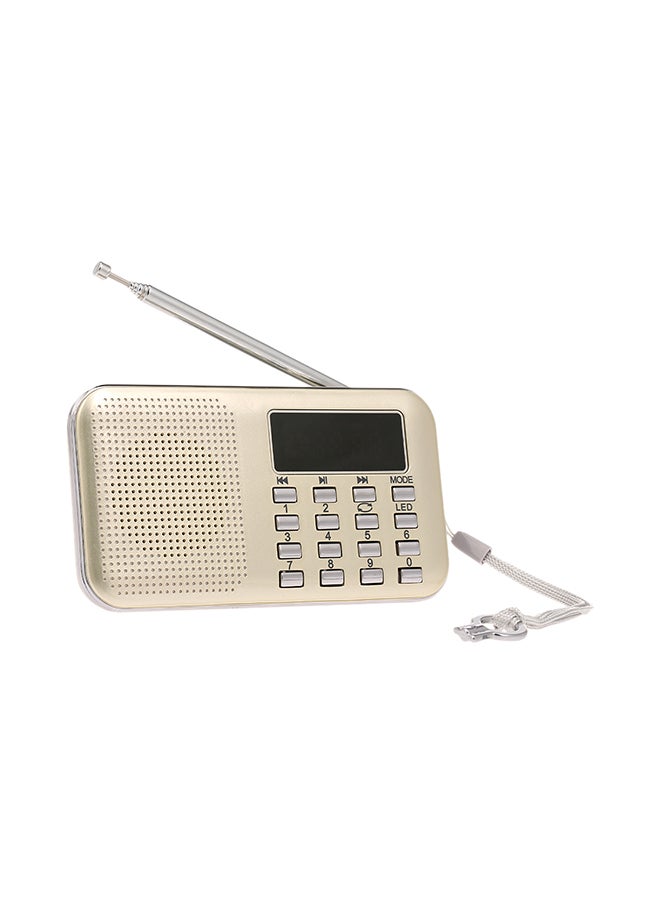 Mini FM Digital Radio V429 Gold