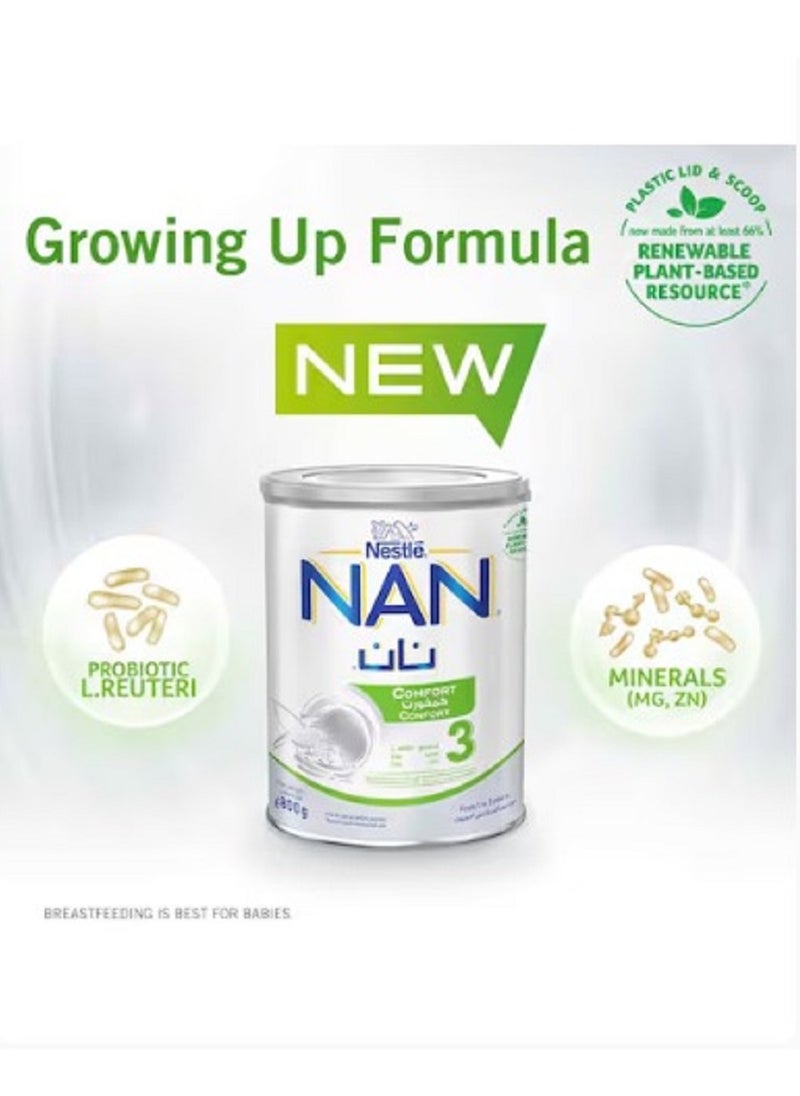 Nestle Nan Comfort 3 Growing Up Formula Milk 1 to 3 yrs 800g