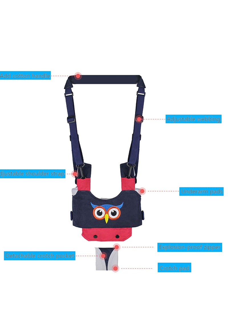 Baby Walker, Handheld Kids Toddler Walking Harness Helper Assistant Protective Belt Child Activity Walker Adjustable Standing Up Walking Learning Helper for Toddler 7-24 Month (Blue)