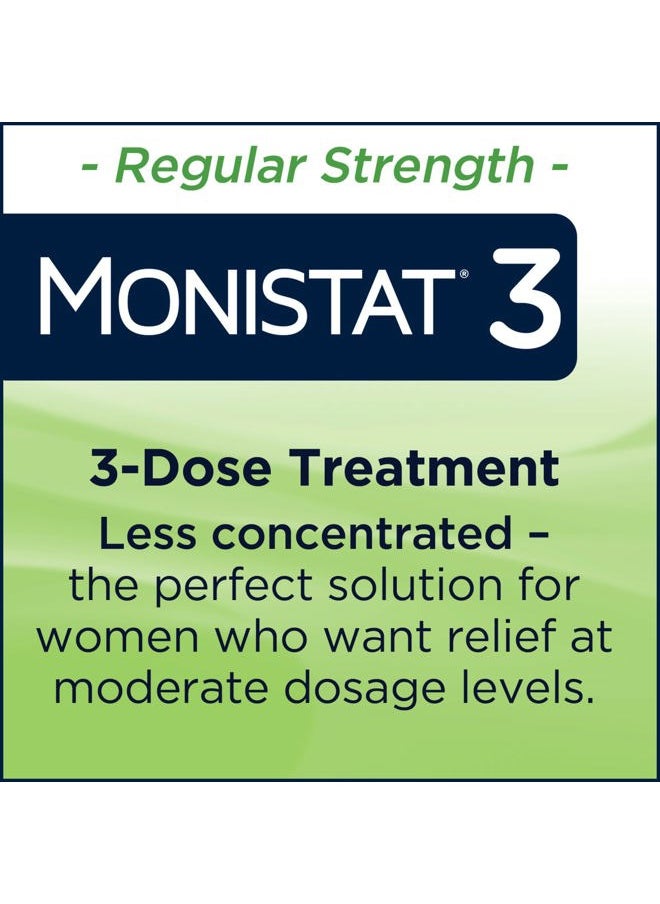 3 Day Yeast Infection Treatment for Women, 3 Miconazole Ovule Inserts & External Monistat Anti-Itch Cream Bundle