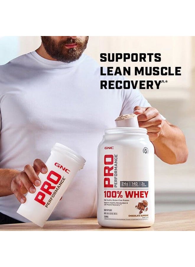 Pro Performance 100% Whey Protein Powder | Supports Healthy Metabolism and Lean Muscle Recovery | Unflavored | 25 Servings