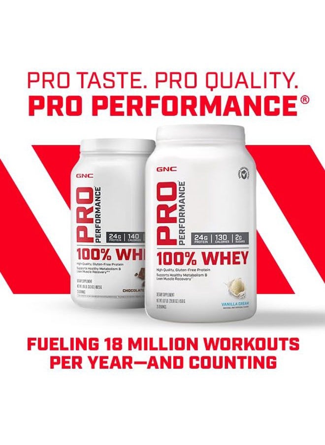 Pro Performance 100% Whey Protein Powder | Supports Healthy Metabolism and Lean Muscle Recovery | Unflavored | 25 Servings