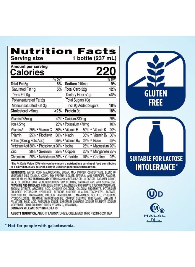 Original Coffee Latte Nutrition Shake | Meal Replacement Shake | 24 Pack