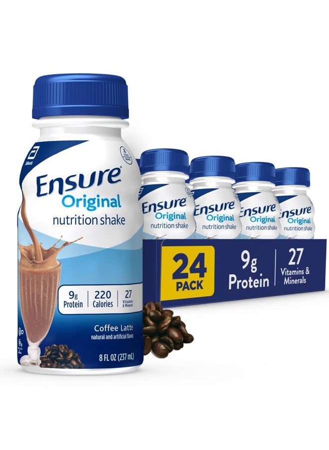 Original Coffee Latte Nutrition Shake | Meal Replacement Shake | 24 Pack