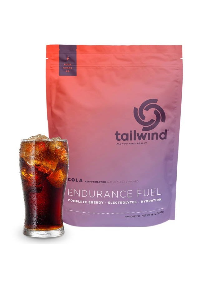 Endurance Fuel, Electrolyte & Hydration Sports Drink Mix Powder with Caffeine, Gluten-Free, Vegan, Colorado Cola, 50 Servings (Caffeinated)