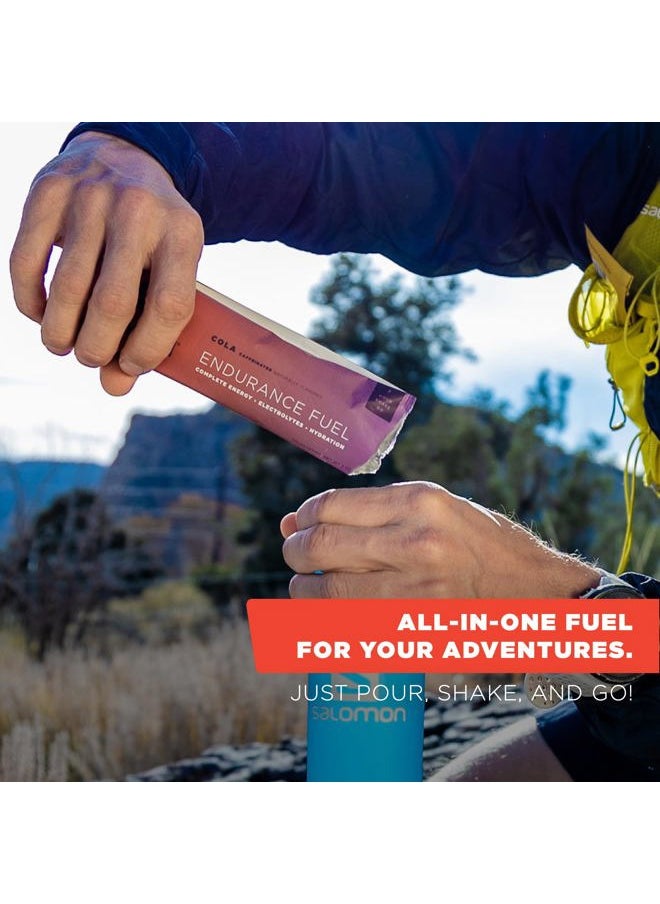 Endurance Fuel, Electrolyte & Hydration Sports Drink Mix Powder with Caffeine, Gluten-Free, Vegan, Colorado Cola, 50 Servings (Caffeinated)
