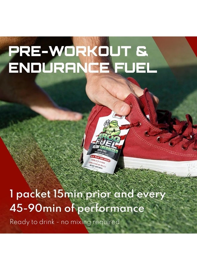 Ultra Energized Pre Workout Shot & Energy Gel, 80mg Caffeine, 1500mg Beta Alanine, Electrolytes 8g Protein Nano-Hydrolyzed Grass Fed Collagen, 10g Carbs, Berry, 1.2 oz Packets, 24 Pack