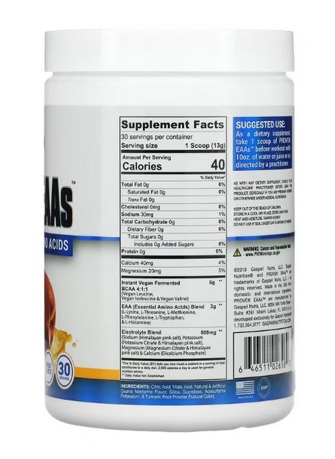 Proven EAAs with 9 Essential Amino Acids Guava Nectarine 13.75 oz 390 g