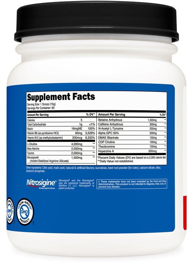 Pre-X Xtreme Pre-Workout Complex Powder, Fruit Punch, 60 Servings, Vegetarian, Non-GMO and Gluten Free