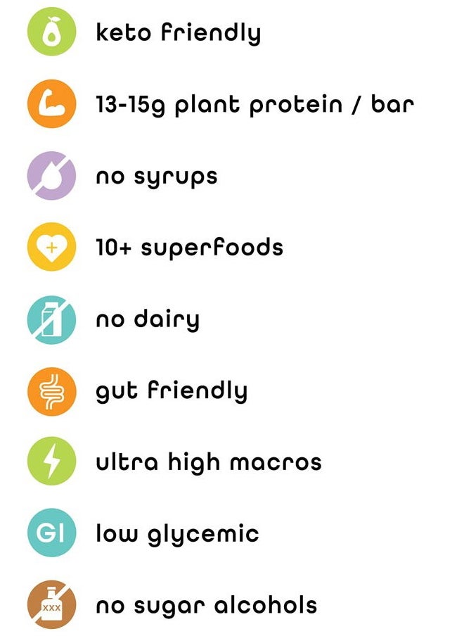 Feel Vegan Protein Bars - Keto, Gluten Free, Organic, 15g Protein - Dairy Free, Low Sugar - Variety Pack (6 Flavors, 6 Pack)