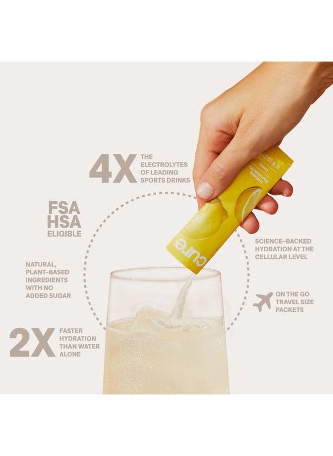 Plant-Based Electrolyte Drink Mix | No Added Sugar | FSA & HSA | Dehydration Relief Powder Made with Coconut Water | Non-GMO | Vegan | 8 Servings - Variety Pack