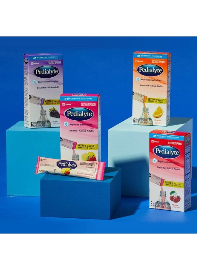 Electrolyte Powder Packets, Strawberry Lemonade, Hydration Drink, 18 Single-Serving Powder Packets