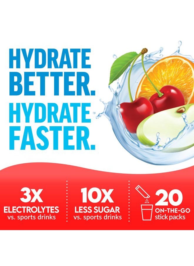 FORCE FACTOR Liquid Labs Energy Drink, Electrolytes Powder, Hydration Packets to Boost Energy & Focus, 5 Essential Electrolytes, Vitamins, Minerals, & Antioxidants, Fruit Punch Flavor, 20 Stick Packs