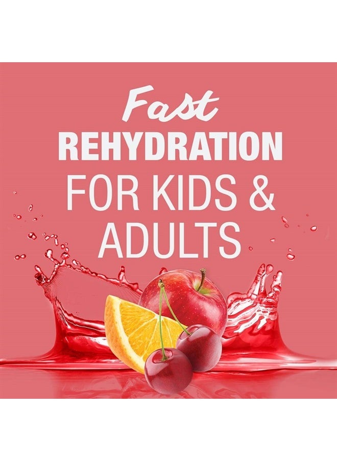 Advanced Care Electrolyte Solution, 1 Liter, 8 Count, with PreActive Prebiotics, Hydration Drink, Cherry Punch