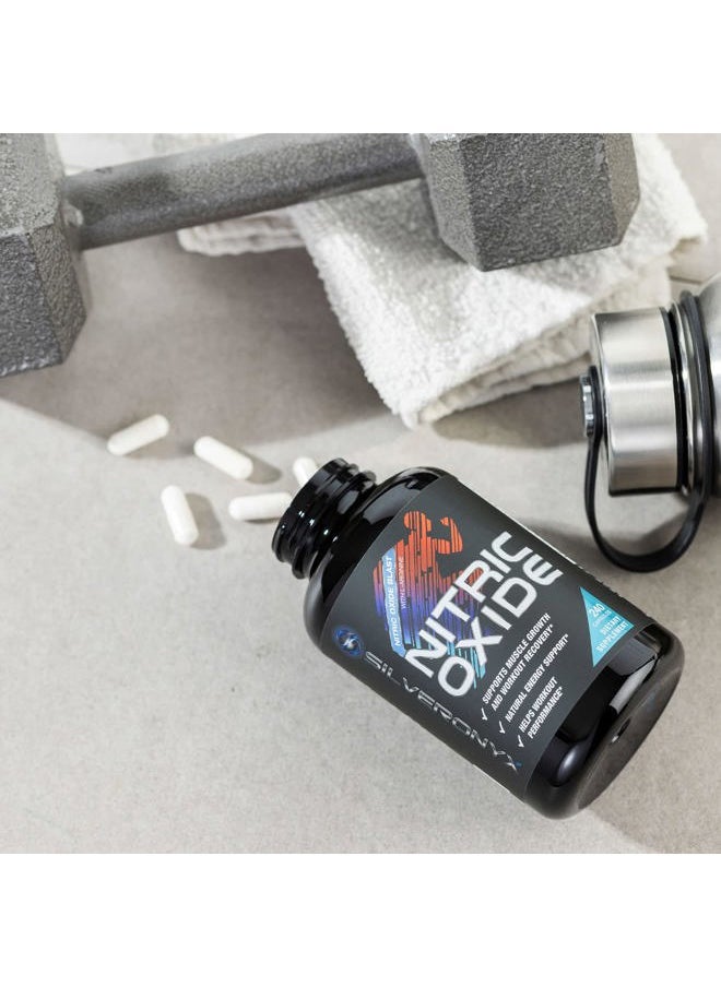 Extra Strength Nitric Oxide Supplement 3X Strength L Arginine, Citrulline Malate, AAKG, Beta Alanine - Premium Muscle Supporting Nitric Booster - Natural Energy & Heart Health Support - 240 Capsules