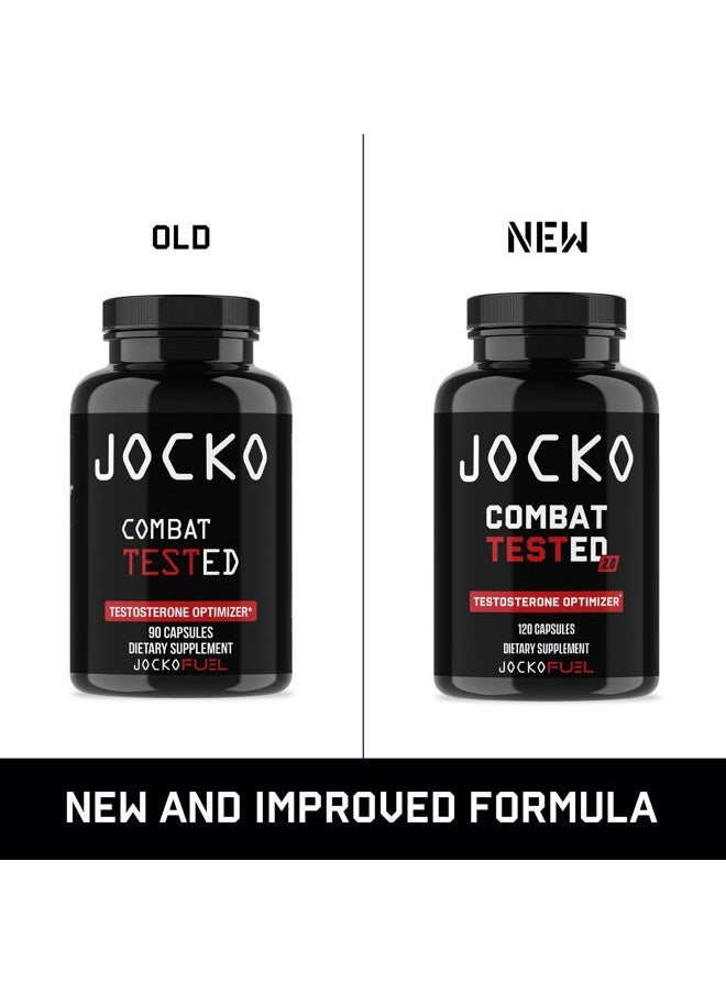 Test Booster for Men - Natural Endurance, Stamina, & Strength Booster - Muscle Builder for Men & Nitric Oxide Support with Ginger Root, Shilajit, & Tongkat Ali, 120ct (30 Servings)