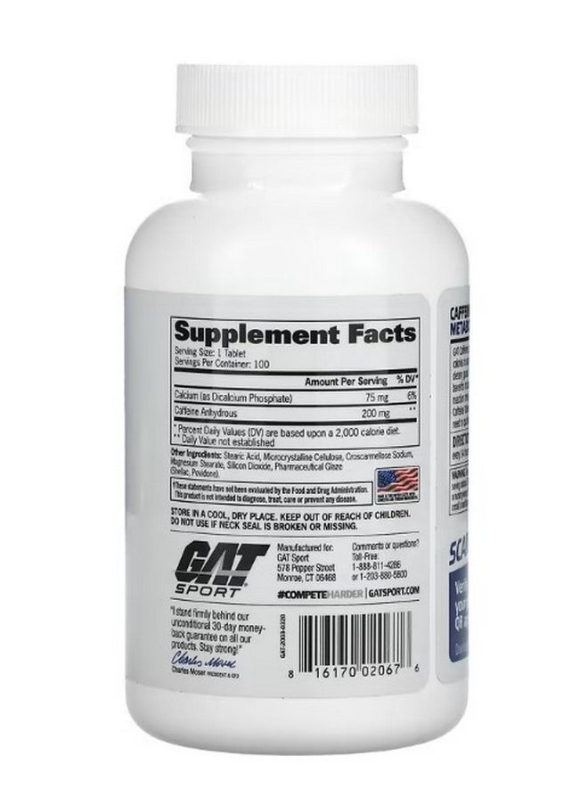 Caffeine Metabolism and Performance 100 Tablets