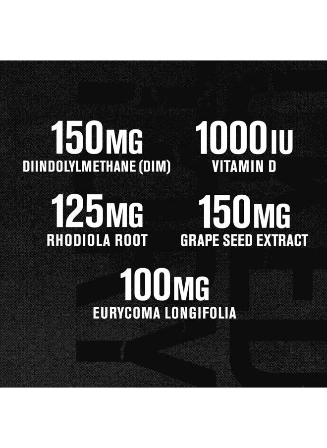 Androsurge Estrogen Blocker for Men - Natural Testosterone Booster for Men & Estrogen Metabolizer with Tongkat Ali, DIM, Long Jack & More - Test Booster & Muscle Builder - 60 Count