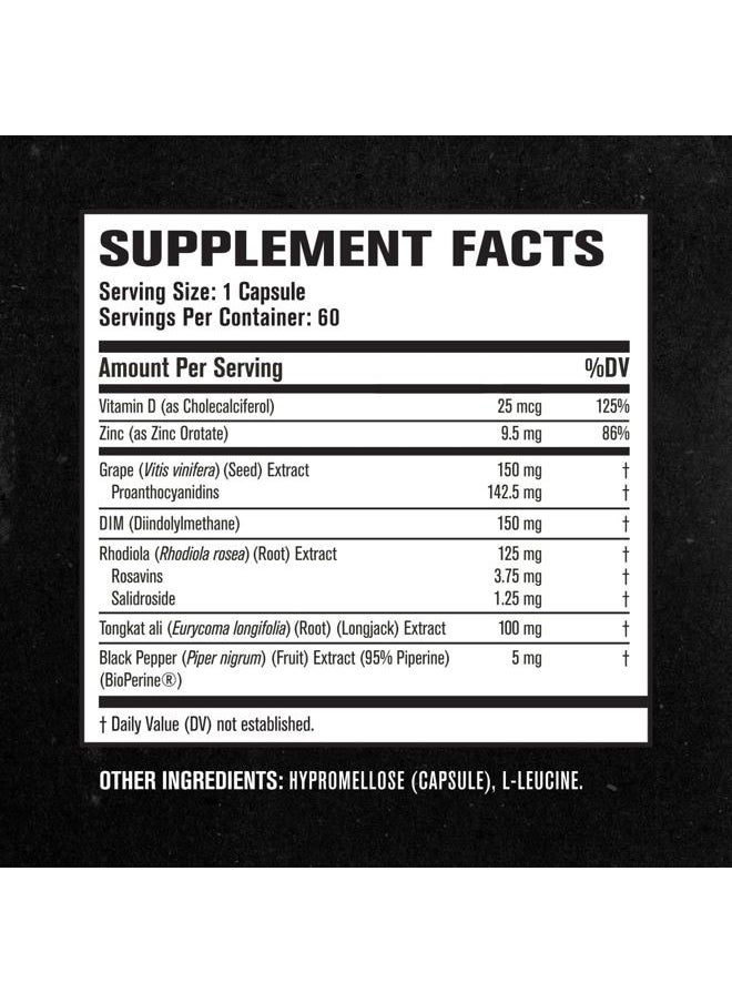 Androsurge Estrogen Blocker for Men - Natural Testosterone Booster for Men & Estrogen Metabolizer with Tongkat Ali, DIM, Long Jack & More - Test Booster & Muscle Builder - 60 Count
