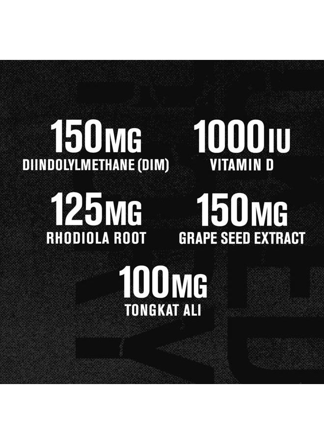 Androsurge Estrogen Blocker for Men - Natural Testosterone Booster for Men & Estrogen Metabolizer with Tongkat Ali, DIM, Long Jack & More - Test Booster & Muscle Builder - 60 Count