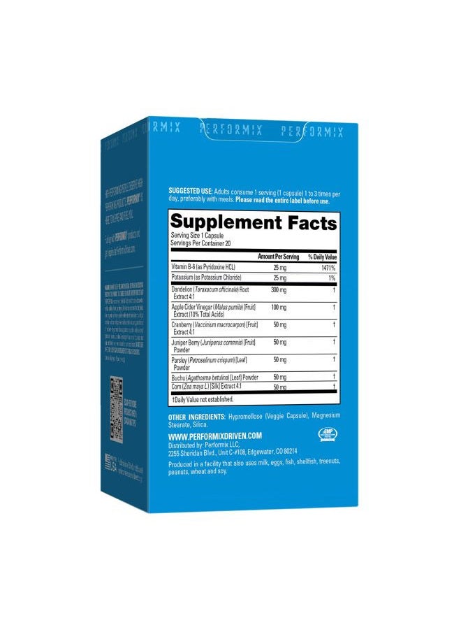 SST Support Define Non-Simulant Diuretic - 60 Veggie Capsules - Reduce Water and Bloating - Support Urinary Tract Health & Full Body Cleanse with Dandelion Extract & Apple Cider Vinegar