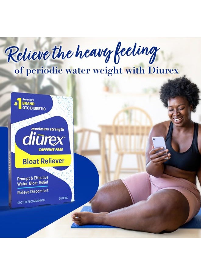 Max Water Pills - Maximum Strength Caffeine Free Diuretic - Relieve Water Bloat - 24 Count