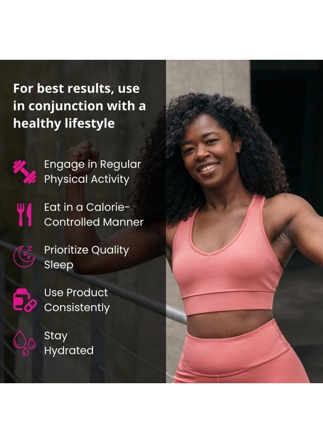 Appetite Suppressant for Women - Helps Manage Cravings, Promotes Fullness, & Supports Weight Loss - Natural Dietary Supplement with Chromium Picolinate & Glucomannan - 120 Vegan Capsules
