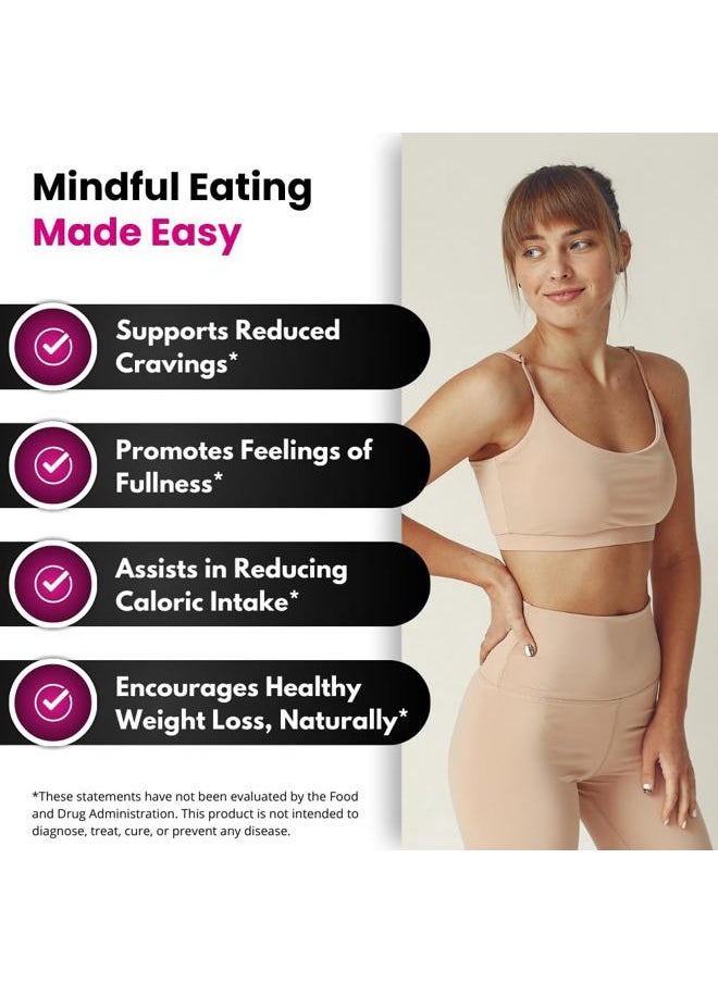 Appetite Suppressant for Women - Helps Manage Cravings, Promotes Fullness, & Supports Weight Loss - Natural Dietary Supplement with Chromium Picolinate & Glucomannan - 120 Vegan Capsules
