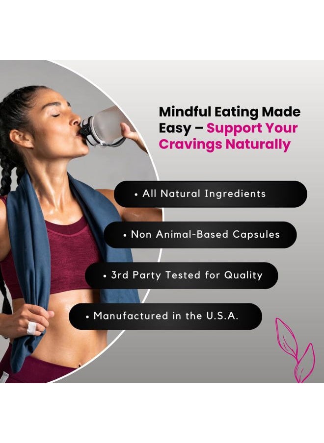 Appetite Suppressant for Women - Helps Manage Cravings, Promotes Fullness, & Supports Weight Loss - Natural Dietary Supplement with Chromium Picolinate & Glucomannan - 120 Vegan Capsules