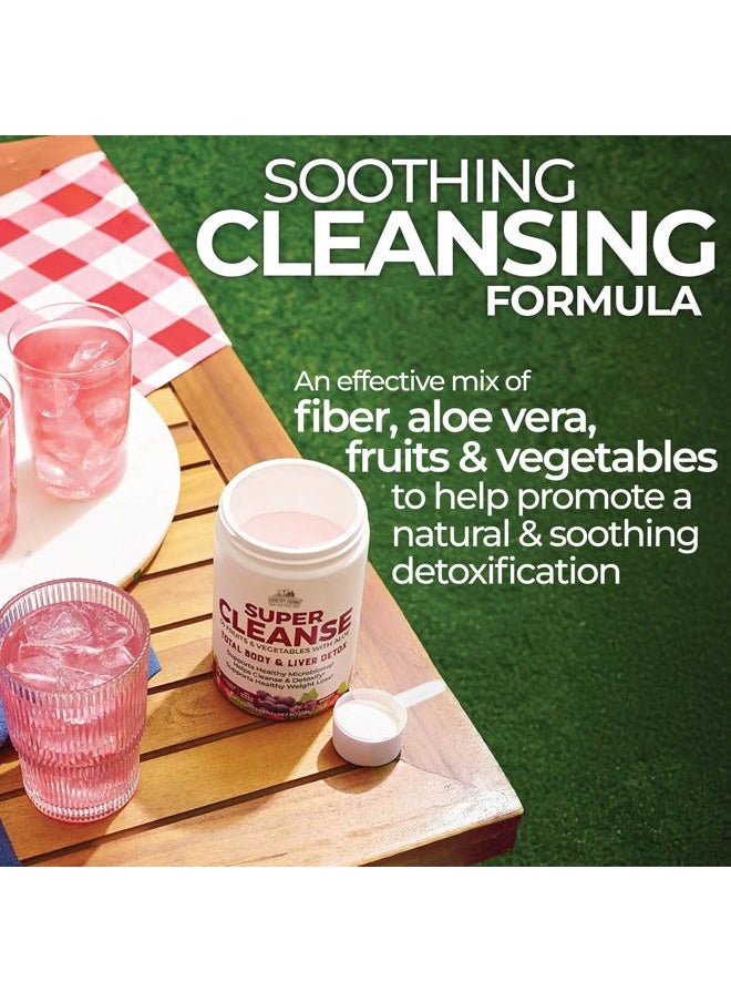 Super Cleanse, Super Juice Cleanse, Supports Healthy Digestive System, 34 Fruits and Vegetables with Aloe, Promotes Natural Detoxification, Drink Powder, 14 Servings, 9.88 Ounce