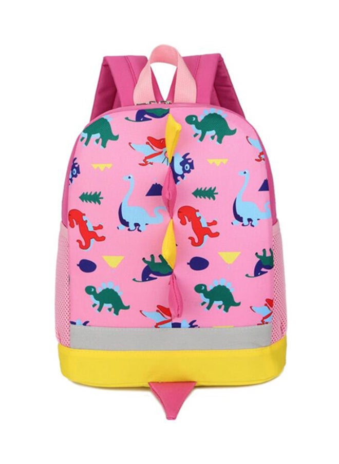 Cartoon Printed Backpack Pink/Yellow/Grey