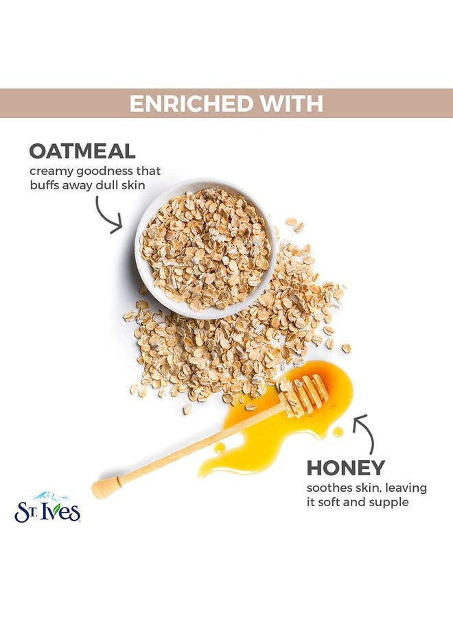 Nourishing and Smoothing Face Scrub and Mask with Oats, 6 ounces