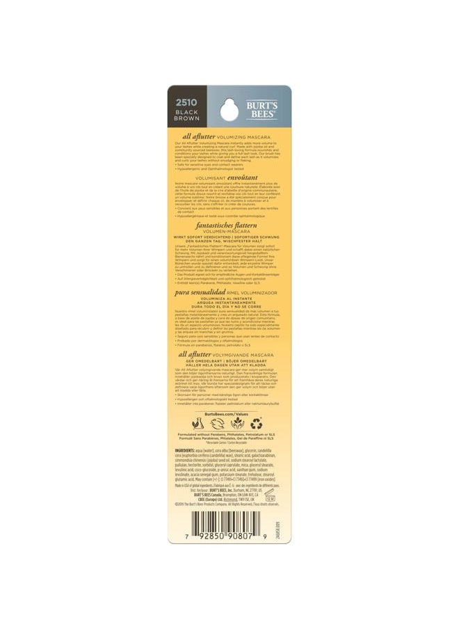 100% Natural Origin Volumizing Mascara, Black Brown, 0.32 Ounce