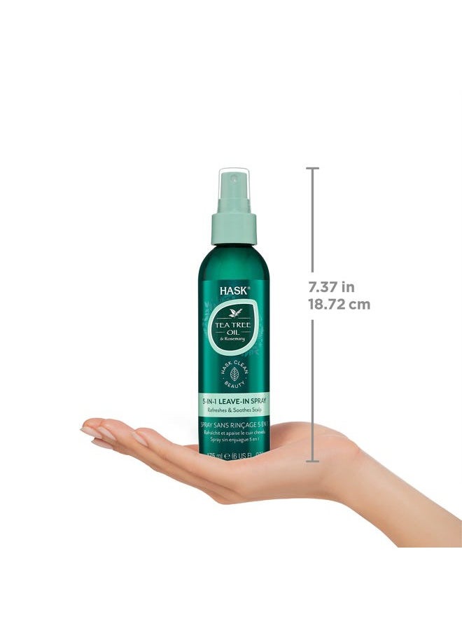 Invigorating TEA TREE OIL 5-in-1 Leave In Conditioner Spray for all hair types, color safe, gluten free, sulfate free, paraben free - TEA TREE 2 PIECE SET