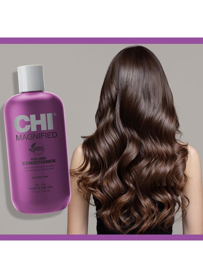 Magnified Volume Conditioner, Boosts Volume & Body & Strengthens Hair, Detangles, Hydrates & Conditions Hair, Sulfate-free, 12 Oz