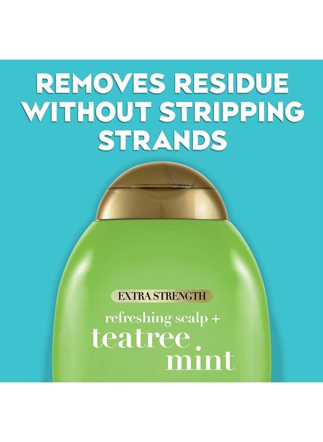 Extra Strength Refreshing Scalp + Teatree Mint Conditioner, Invigorating Conditioner with Tea Tree & Peppermint Oil & Witch Hazel, Paraben-Free, Sulfate-Free Surfactants, 13 fl oz